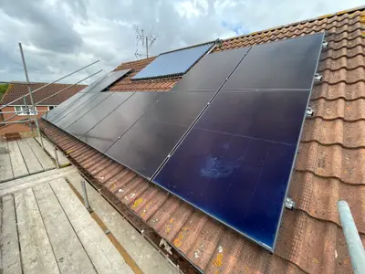 Solar PV installation in Mountsorrel by Energy On 24, photograph 1 of 3.