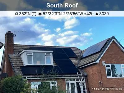 Solar PV installation in Bridgnorth by Energy On 24, photograph 1 of 5.