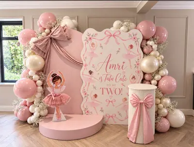 Ballerina themed second birthday styling in Rothley