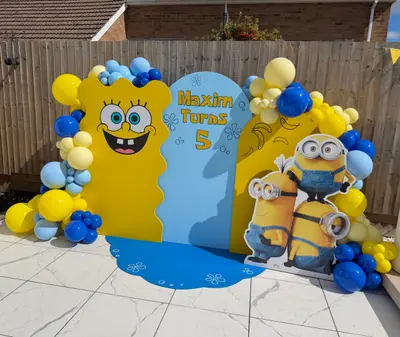 Birthday party decor in Narborough by Lulu Belle Events.
