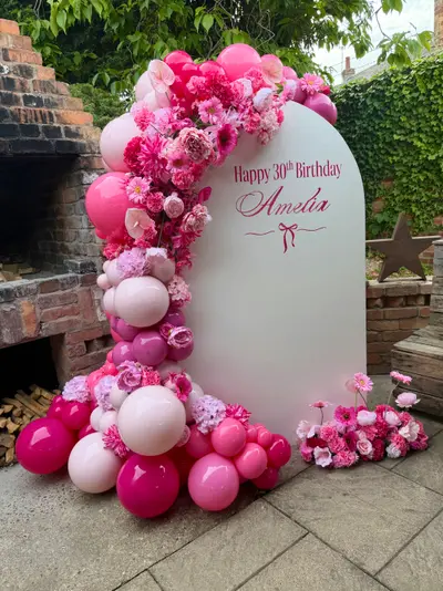 Birthday decor in Woodhouse Eaves by Lulu Belle Events.
