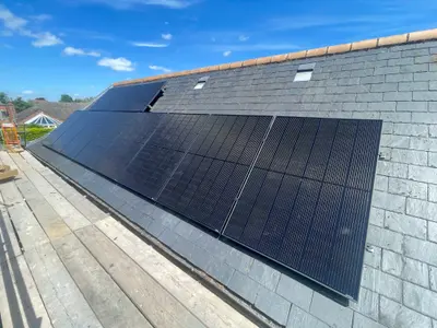 Solar PV installation in Leicester by Energy On 24, photograph 1 of 5.